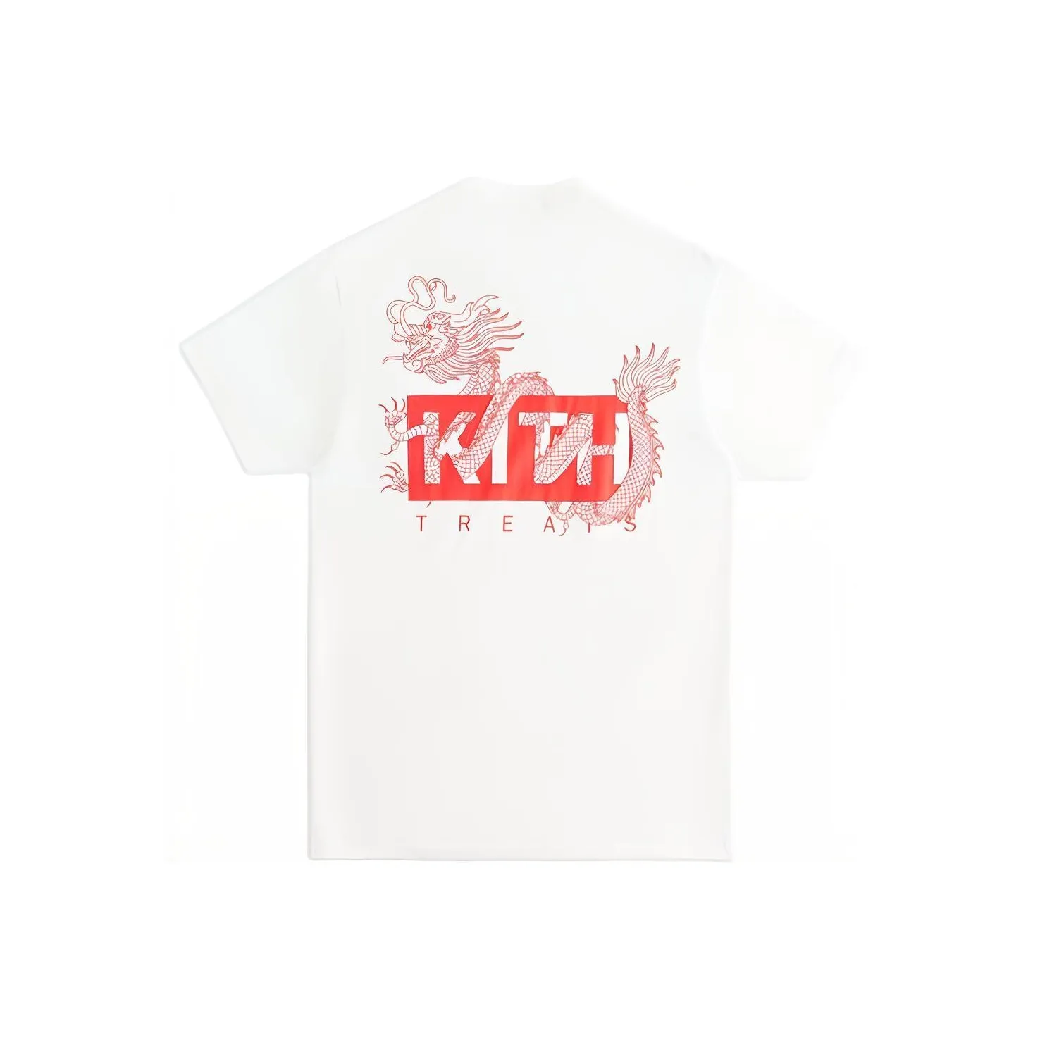 KITH Collaboration Year of the Dragon Series SS24 Комплект с короткими рукавами T-Shirt Унисекс Белый