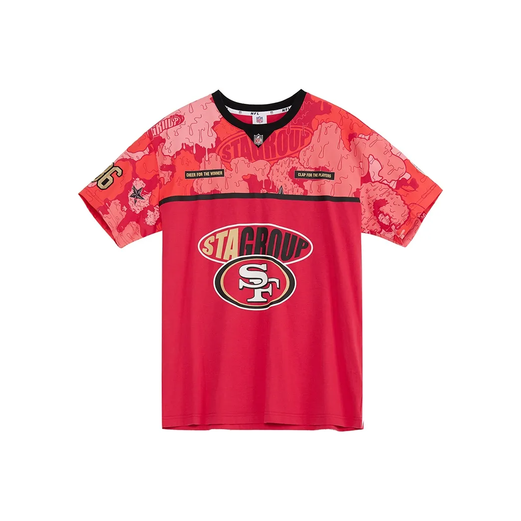 NFL X STA Co Branded Series Красная Унисекс Футболка