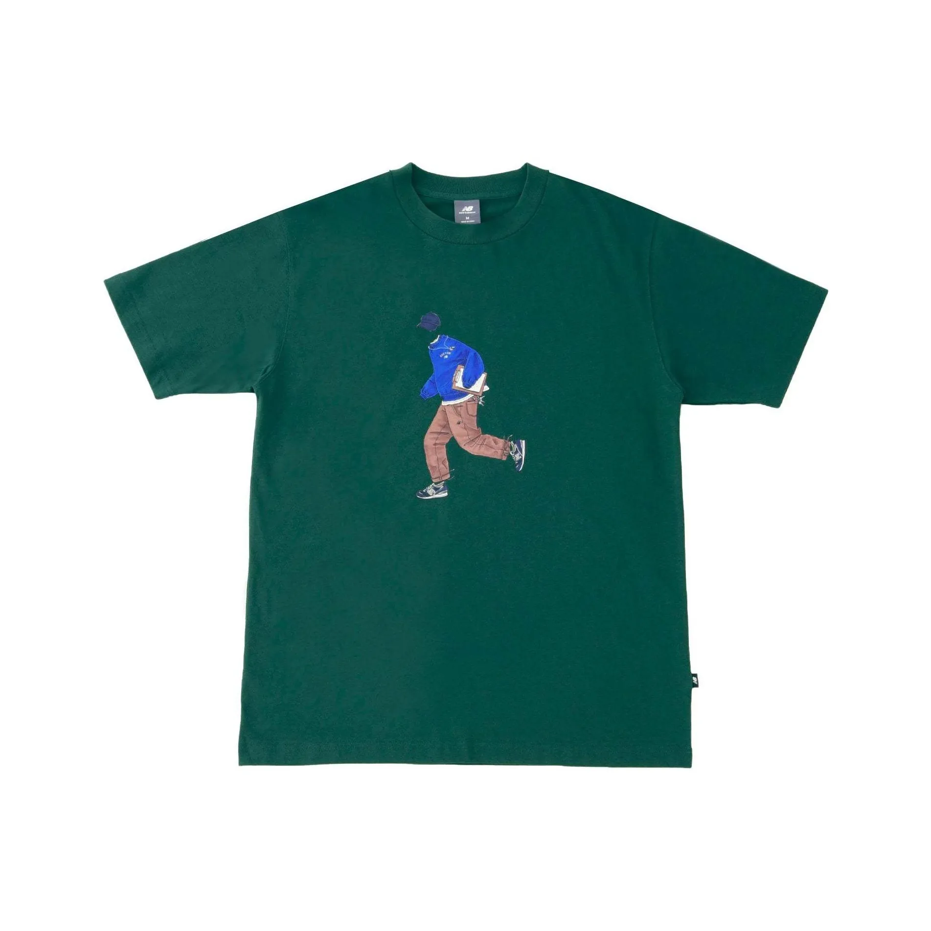 New Balance совместная футболка T Мужская Зеленая