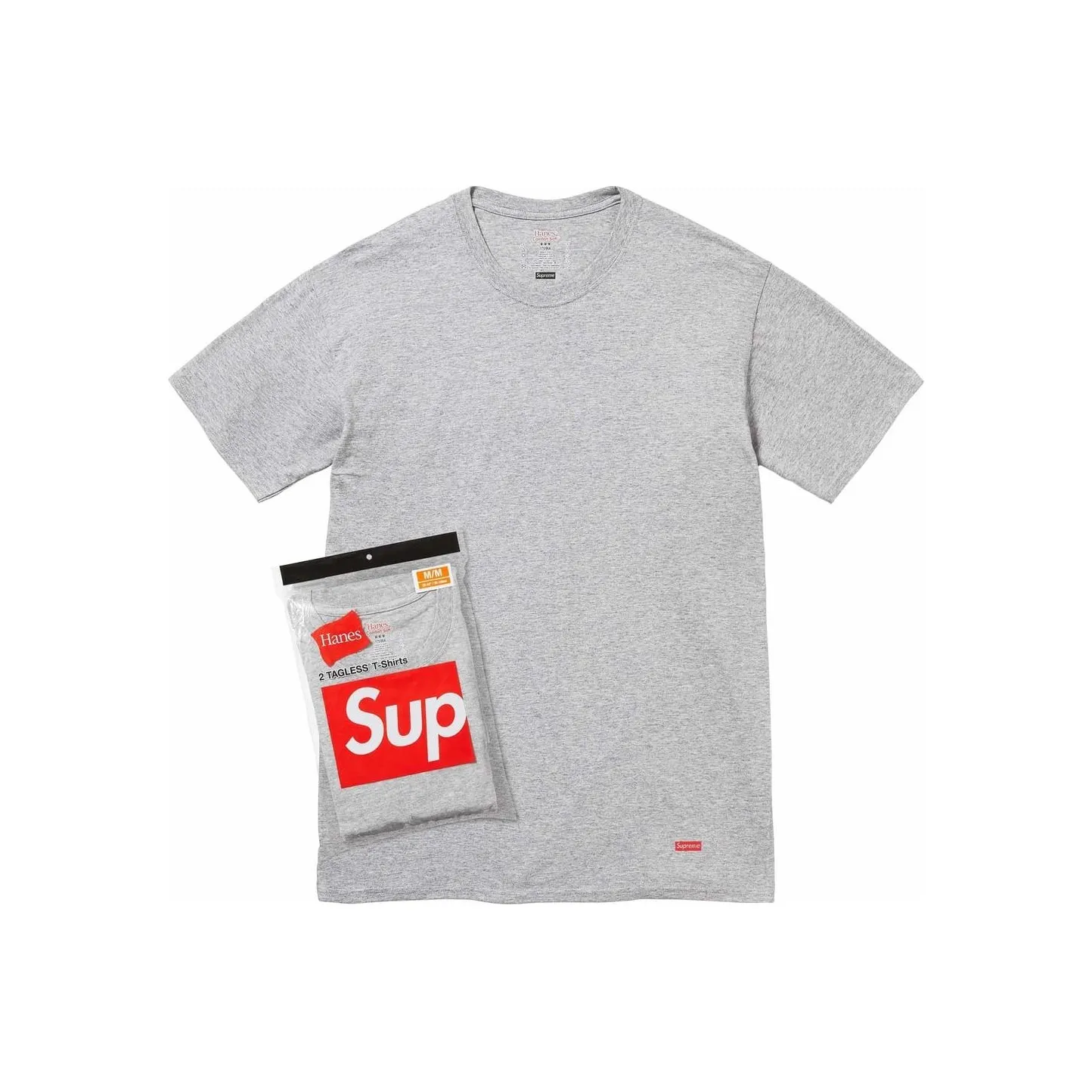 Supreme Hanes Tagless Tees 2 Pack