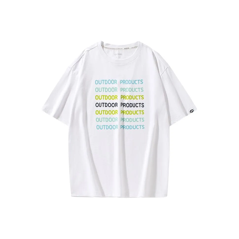 OUTDOOR PRODUCTS Drop Shoulder Sleeve T Shirt Unisex Bleached