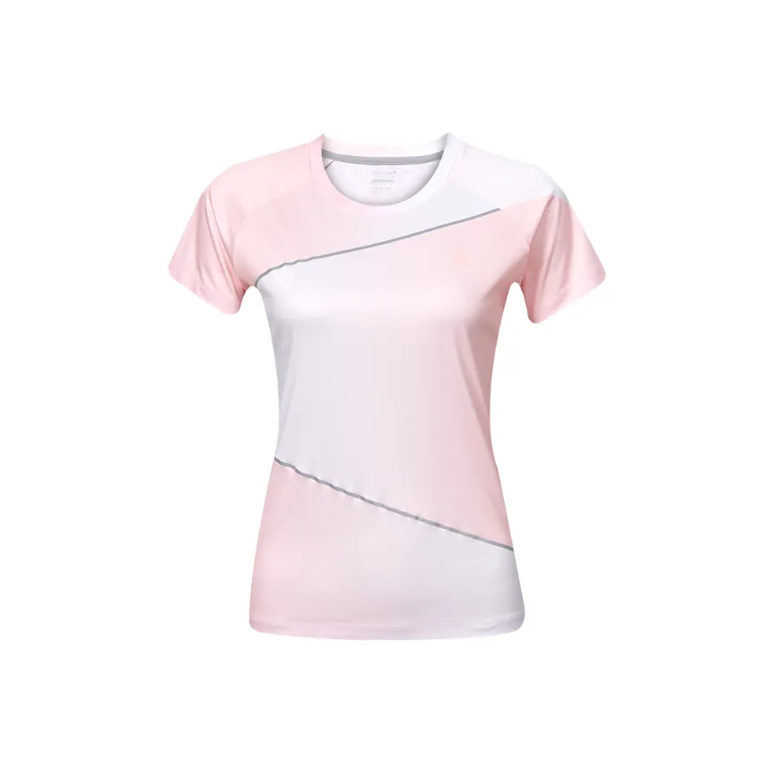 Kawasaki Breathable Quick Dry Short Sleeved Women's Milk Tea Pink