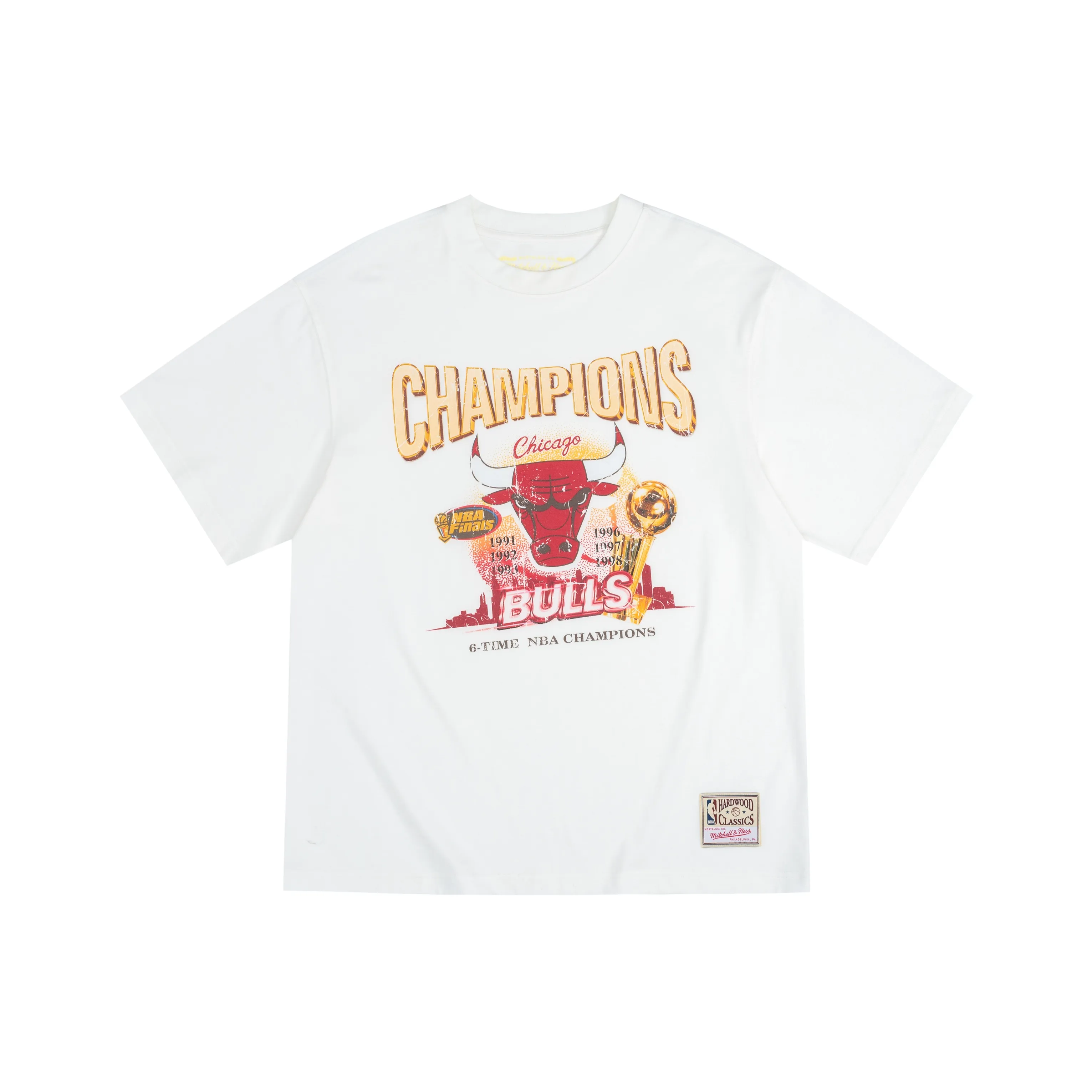 MITCHELL NESS T-Shirt Унисекс Белый