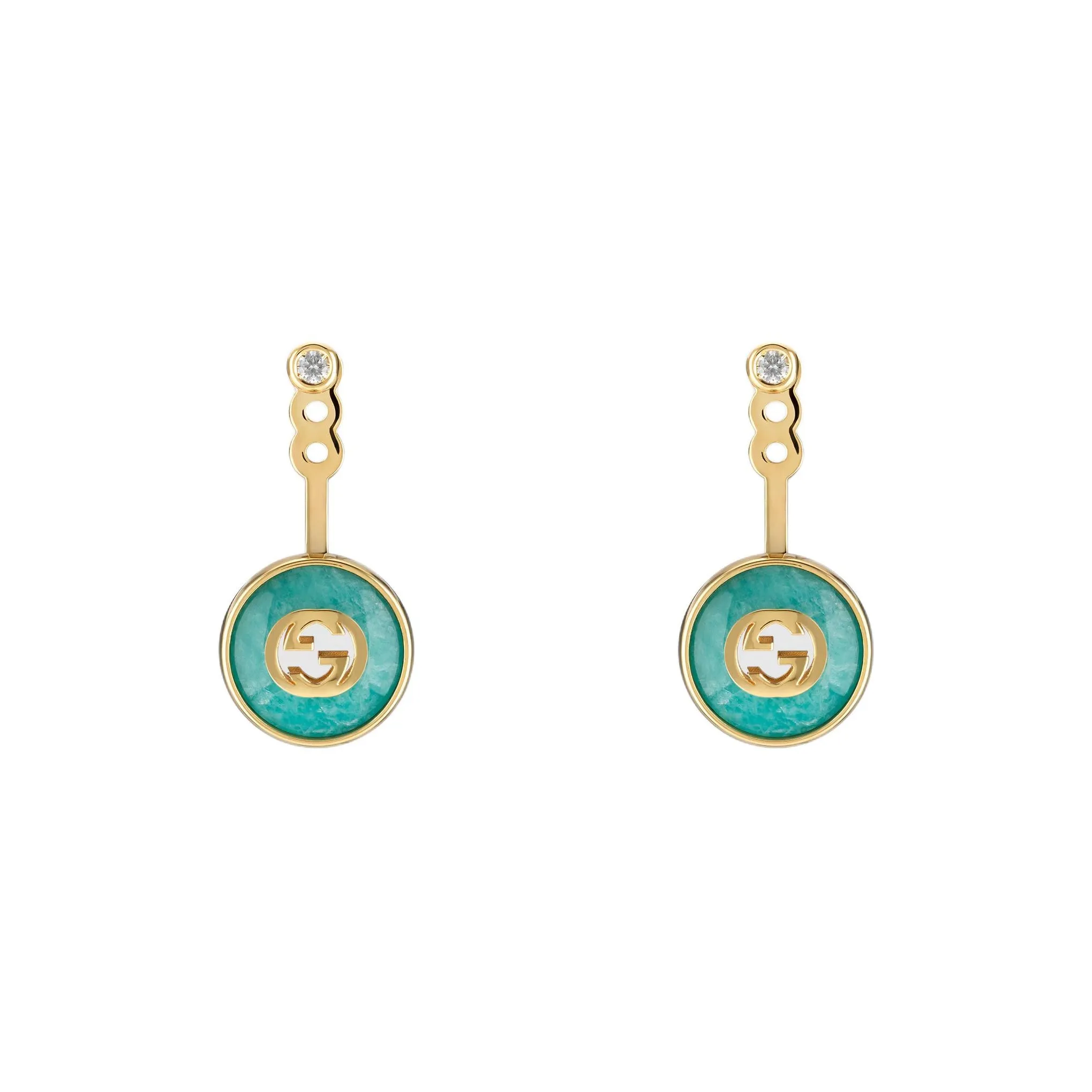GUCCI Interlocking 18k Earrings
