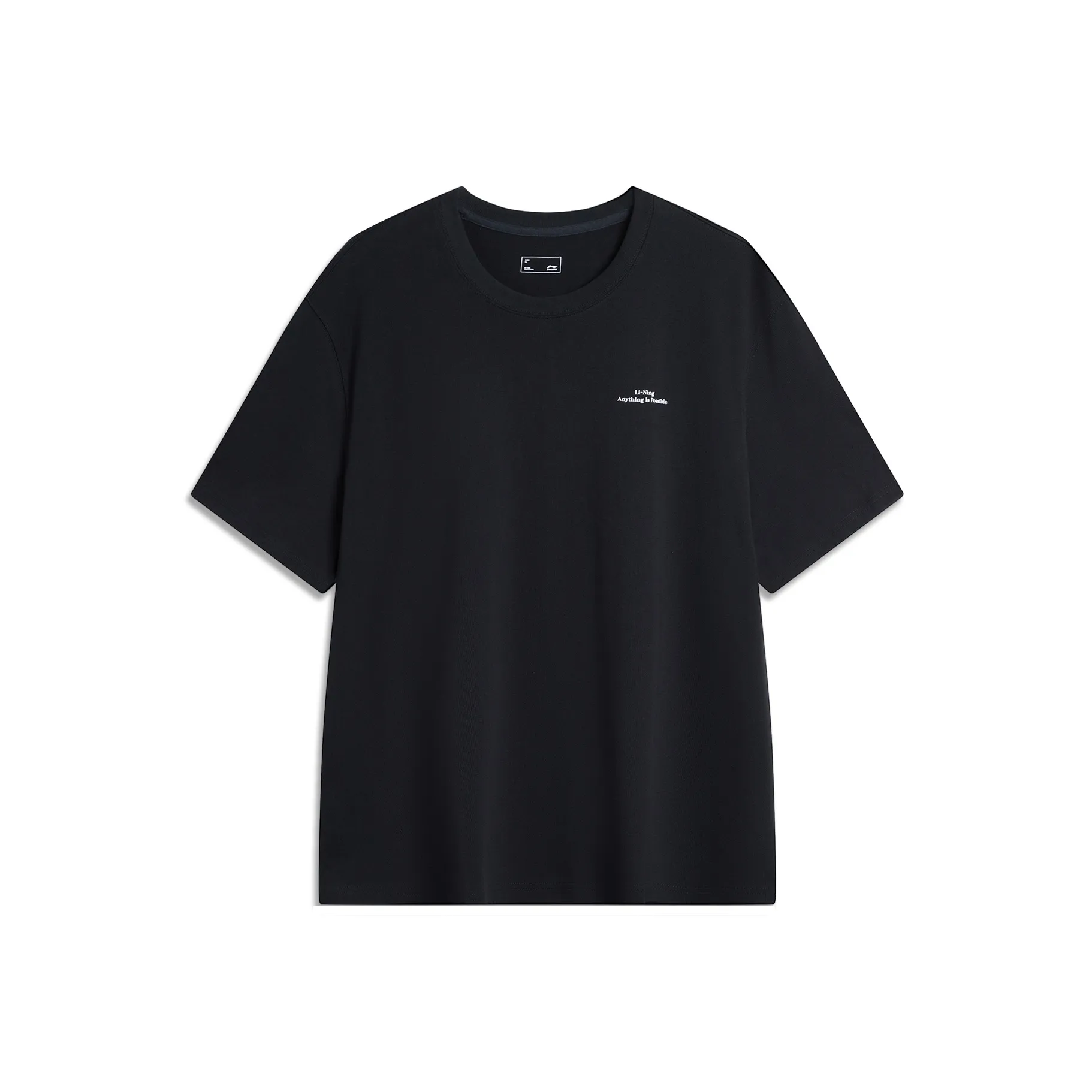LiNing Weekend Youth Sports Fashion Collection T Stanael shirt Unisex Black