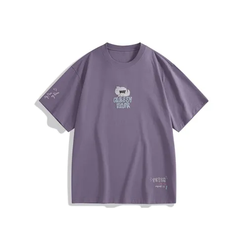 PEACEBIRD MEN Фиолетовый 1 Свободный покрой Мужская рубашка