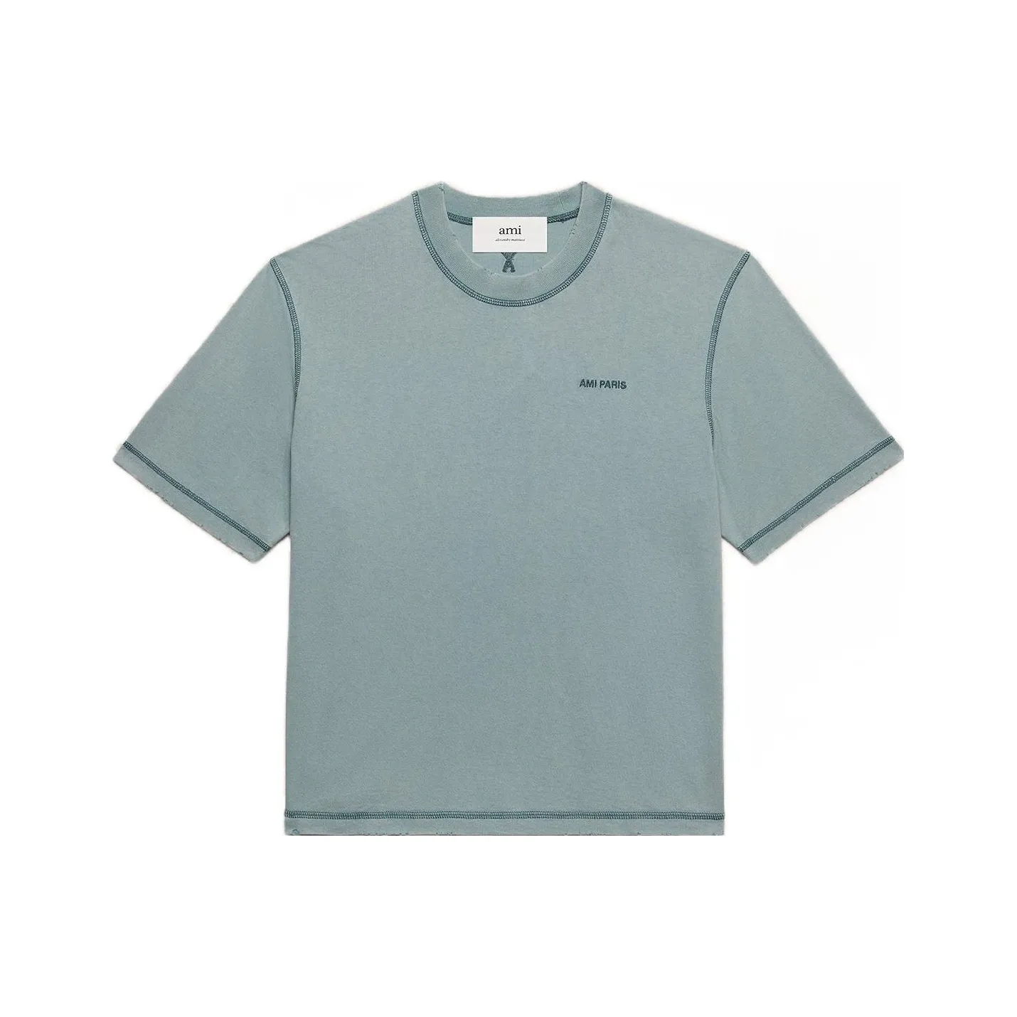 AMIPARIS FW23 T-Shirt Унисекс Aquamarines Каменный цвет