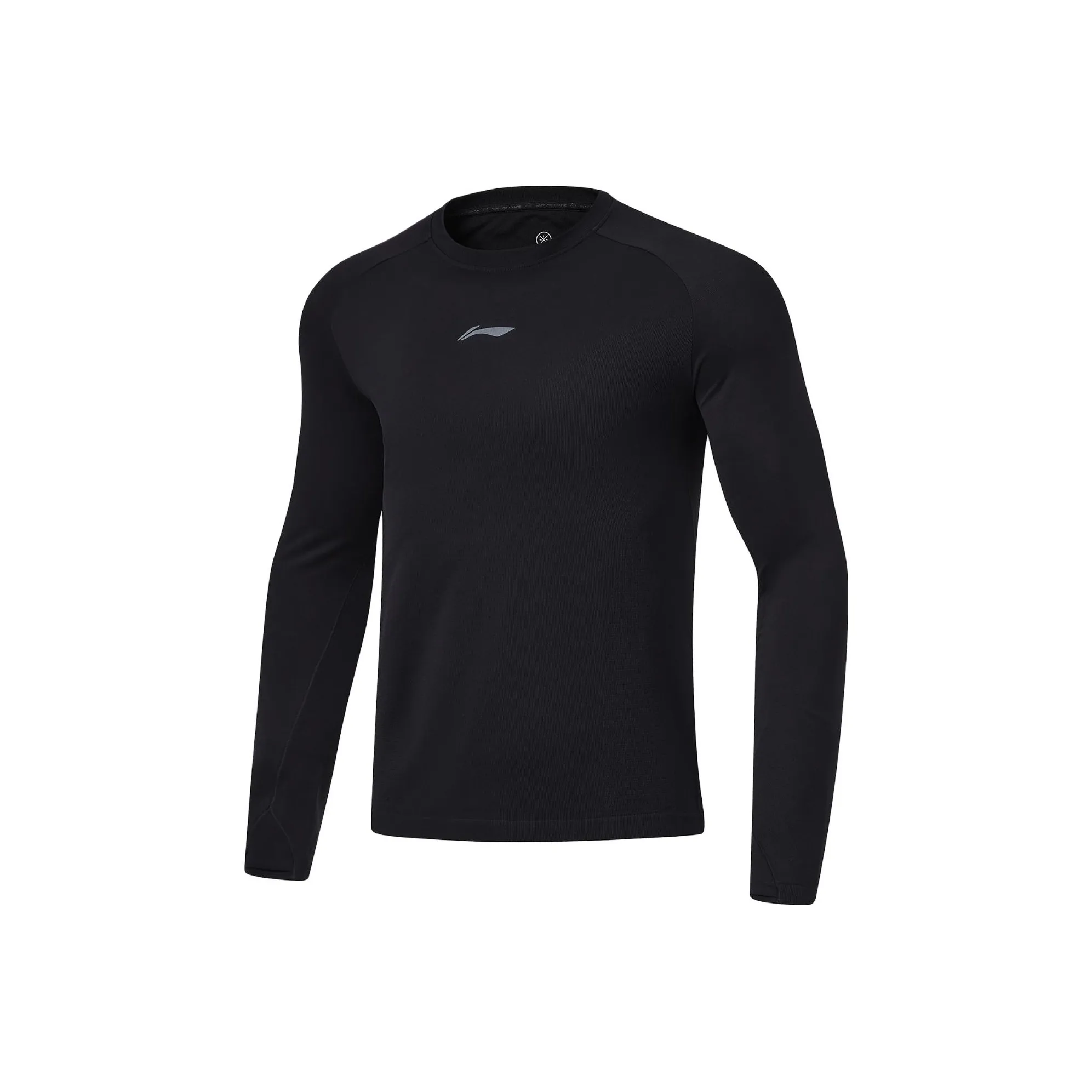 LINING Длинный рукав Т-рубашка Мужская Черная