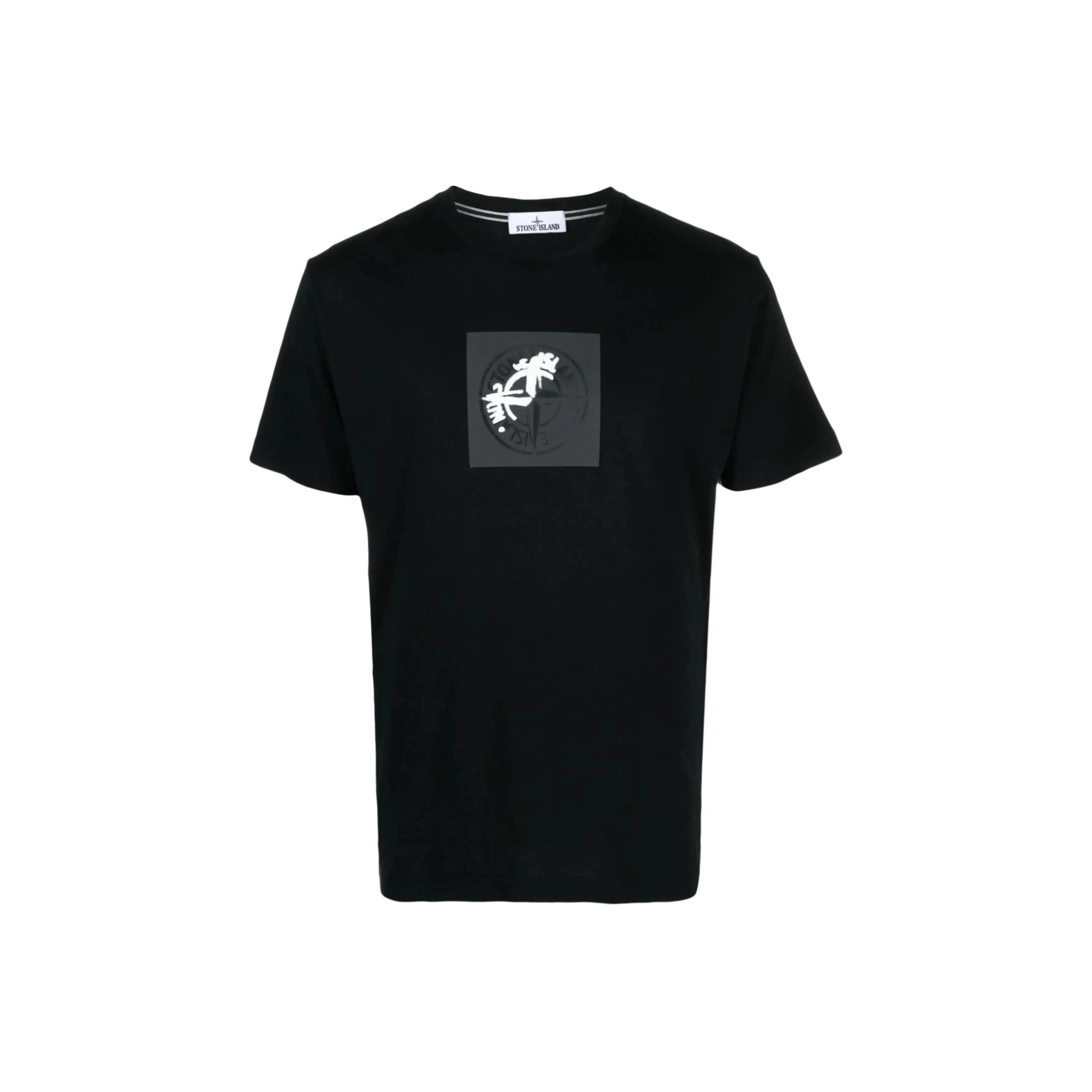 STONE ISLAND Compass print Cotton T shirt