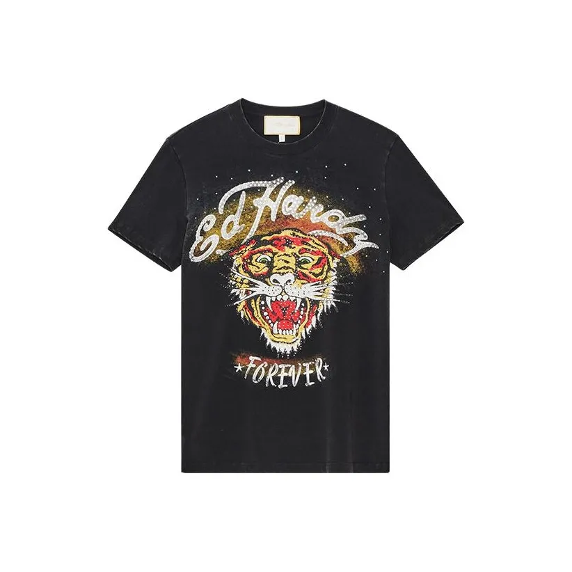 Ed Hardy SS24 T Рубашка Мужская Черная