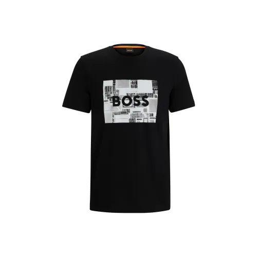 HUGO BOSS Черная Мужская Рубашка