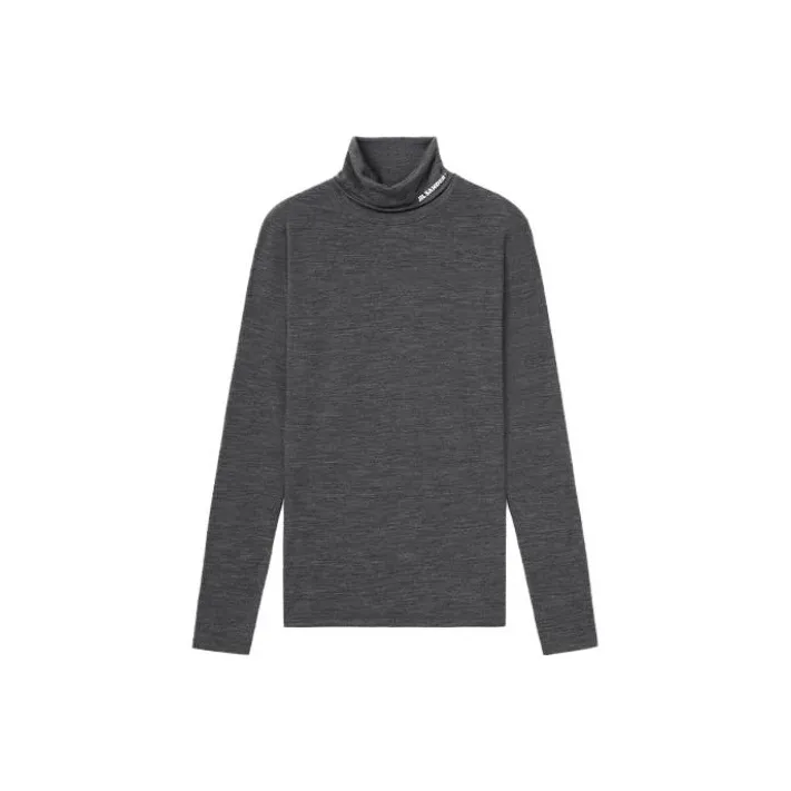 JIL SANDER FW23 T Рубашка Мужская Серого цвета