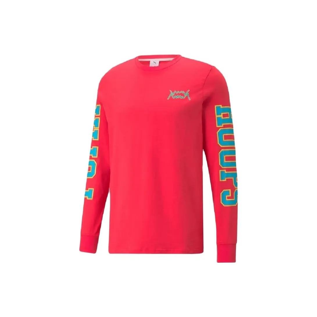 PUMA RICK AND T Shirts Men's Red