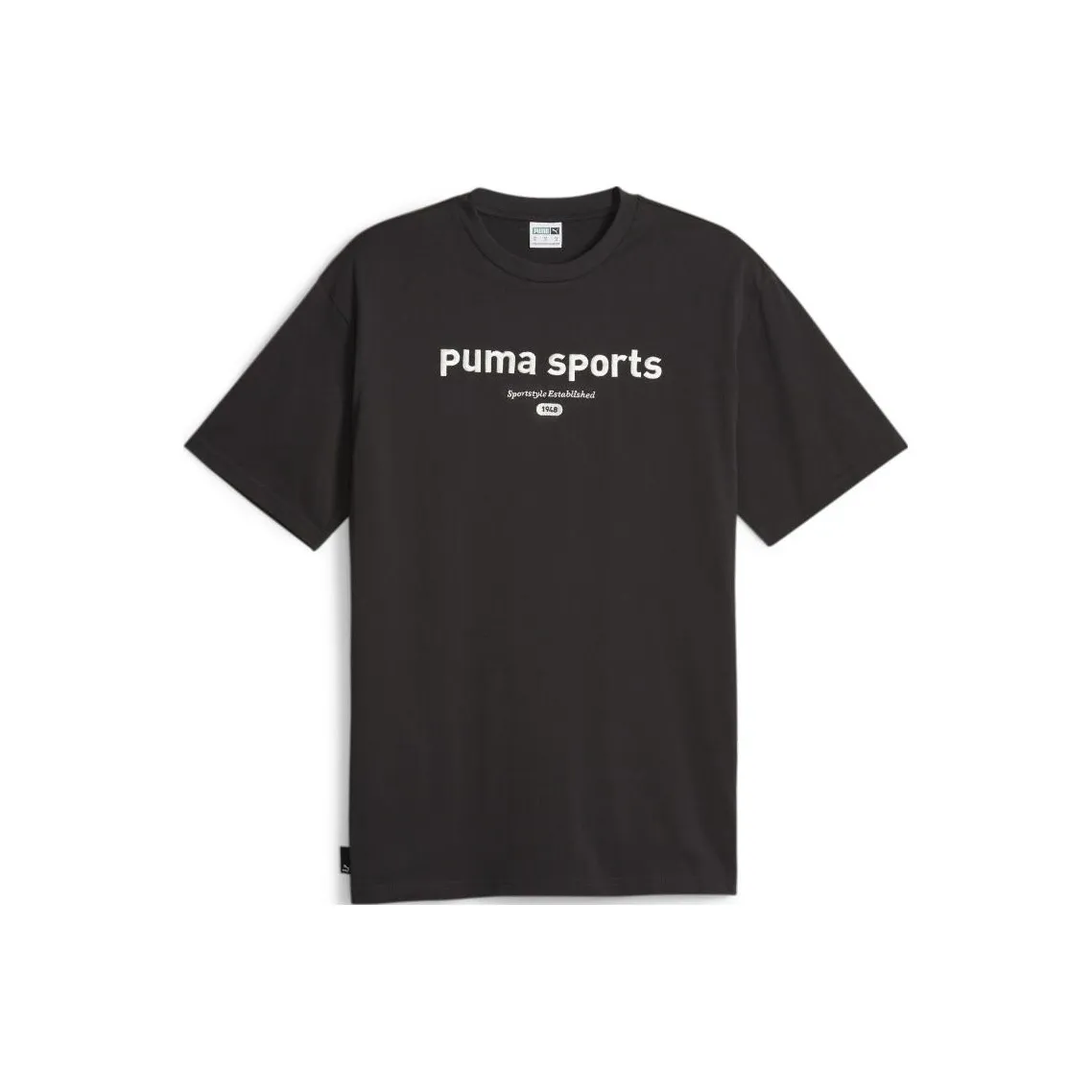 PUMA TEAM Graphic Tee T Shirt Men's Black
