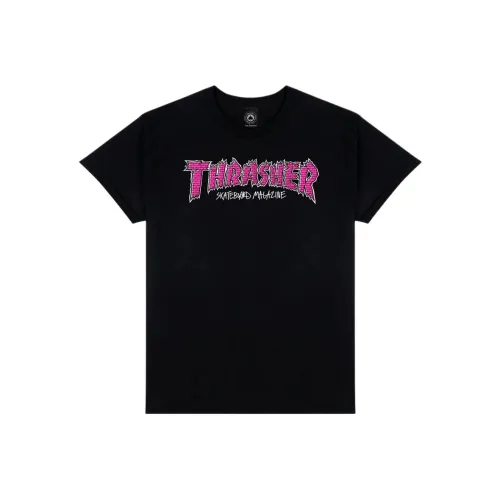 Thrasher Черная Унисекс Футболка