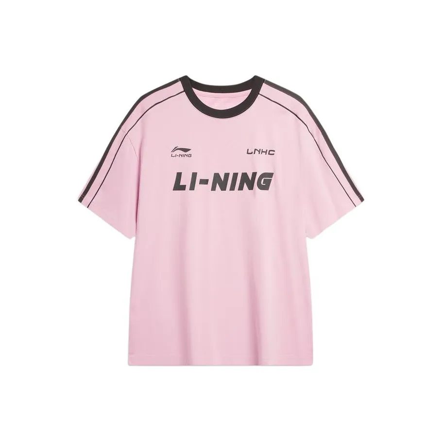 LiNing Sports Life Collection T Shirt Unisex Sheer Pink