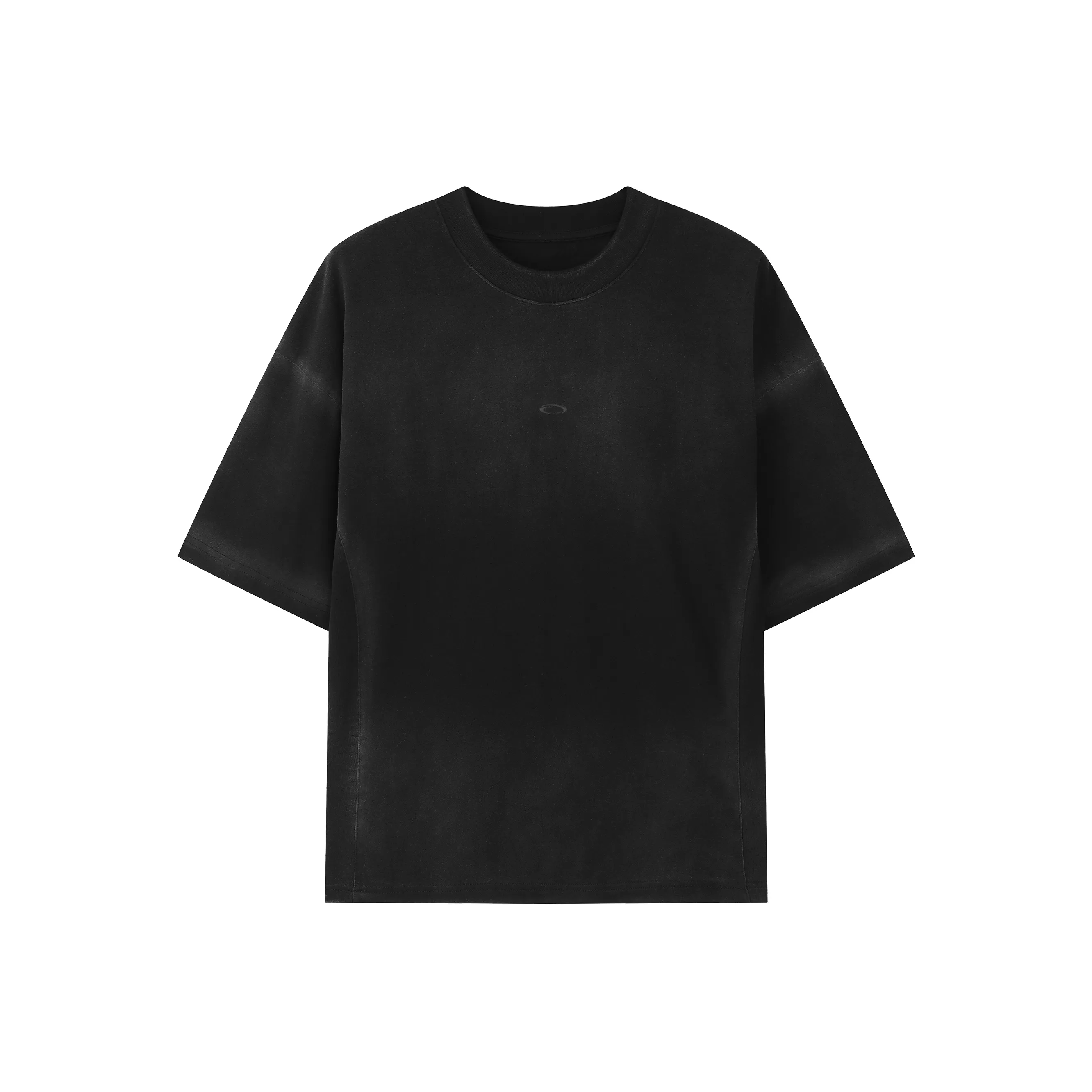 Fearless East Distressed Loose Fit Short-Sleeved Men's Streetwear Minimalist Sports Crew Neck American Vintage Unisex