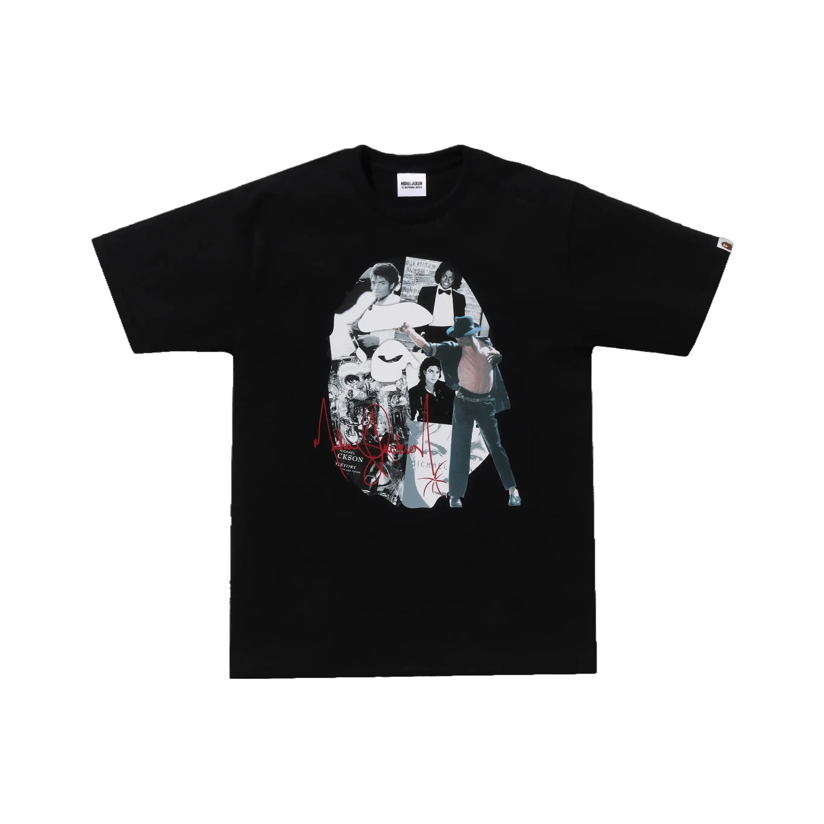 A BATHING APE X Michael Jackson Album Jacket Ape Head Tee