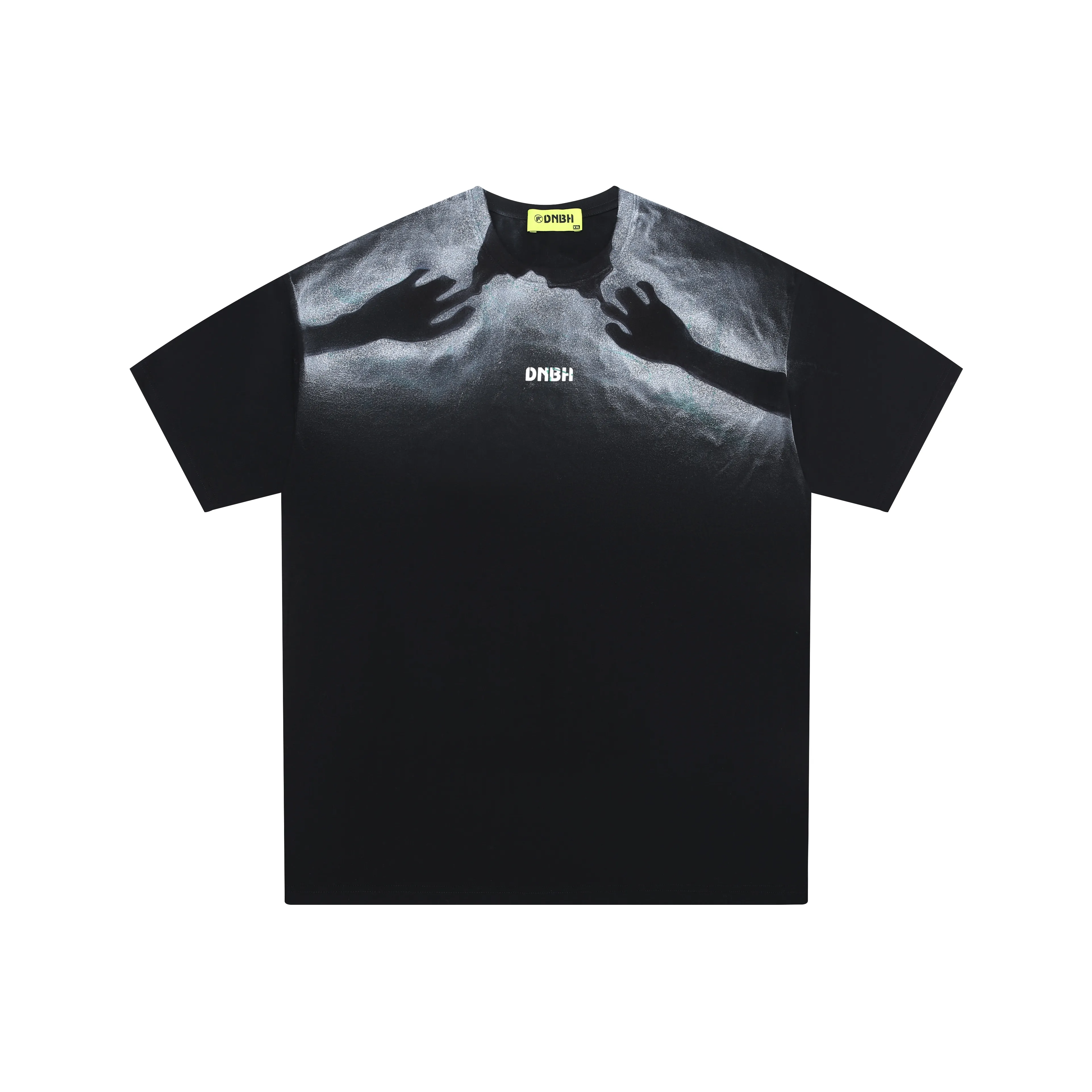 DNBH Loose Fit Casual 100% Cotton Couple Crew Neck Pullover Versatile Short Sleeved T-Shirts Unisex 