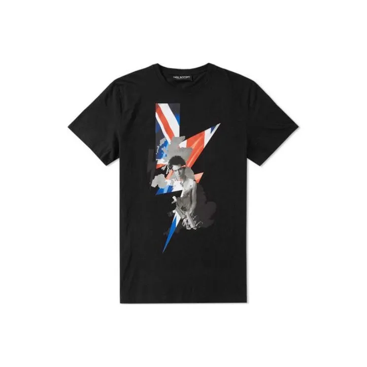 Neil Barrett Co-Brand T-Shirt Мужская Черная