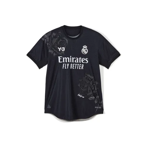 Y 3 Real Madrid Черная Унисекс Футболка