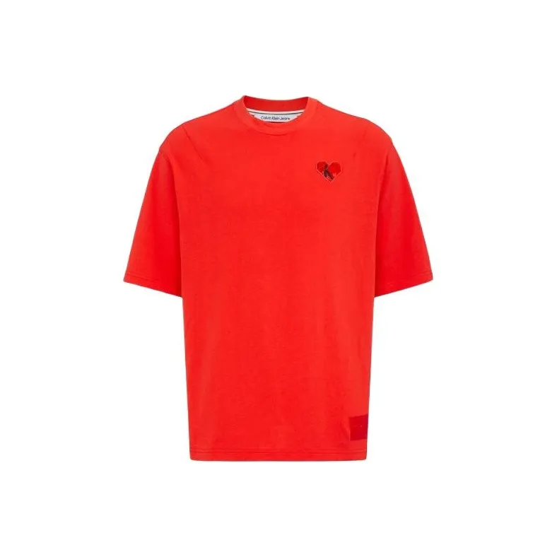 CALVIN KLEIN T Shirt Unisex Red