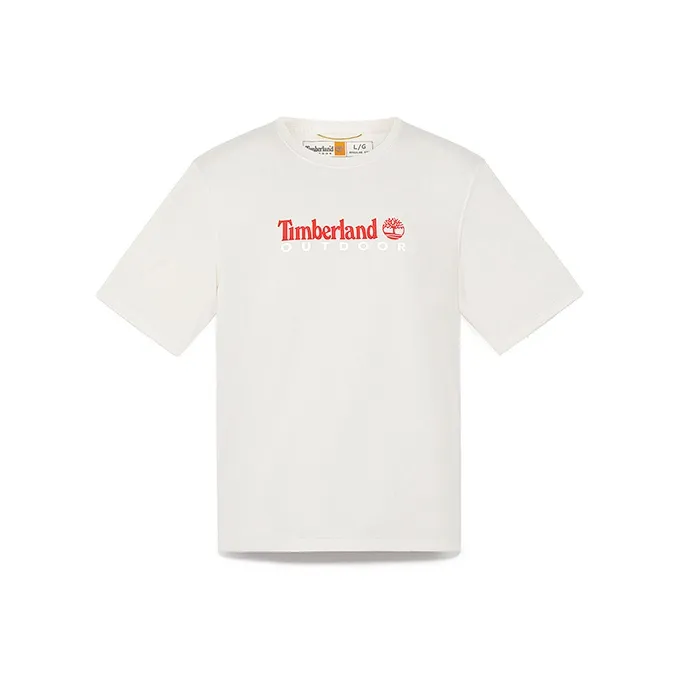 Timberland T-Shirt Мужская Винтажная Белая
