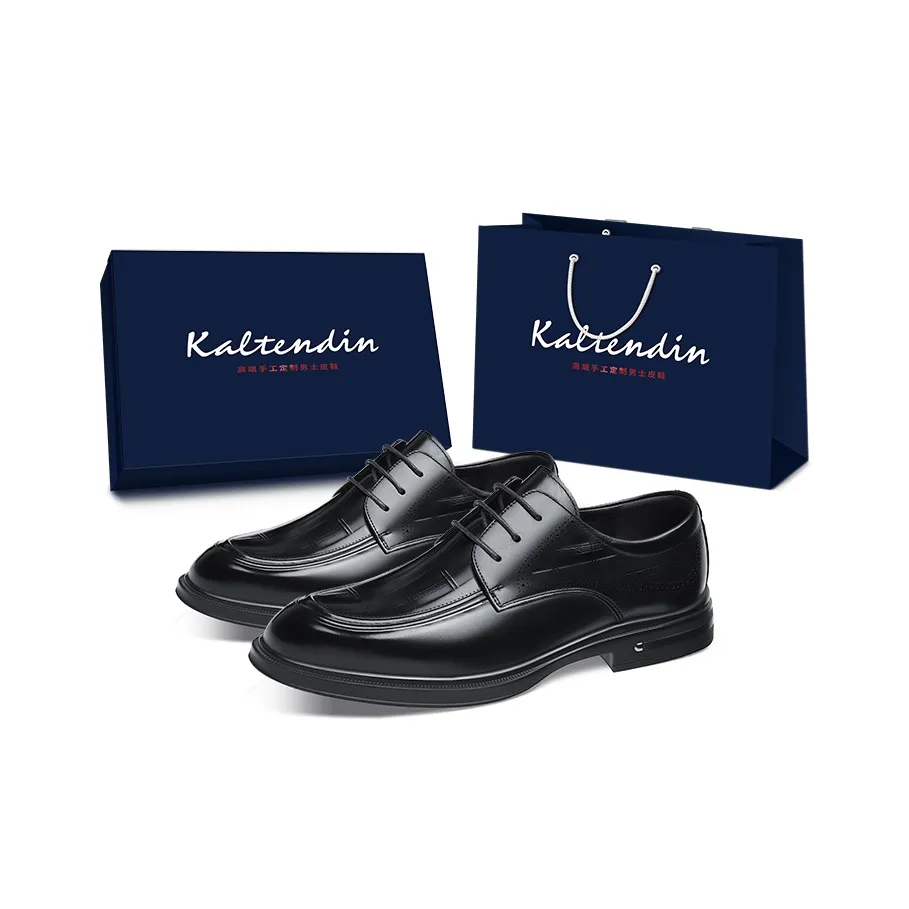 Kaltendin Top Grain Cow Leather Dress Shoes Men's