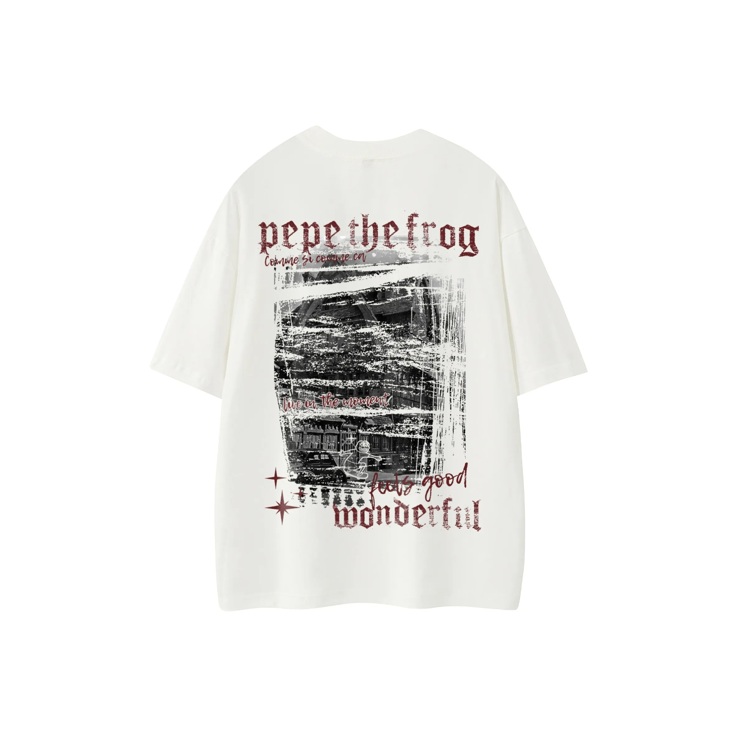 Pepe the Frog Короткий рукав T-рубашки Унисекс