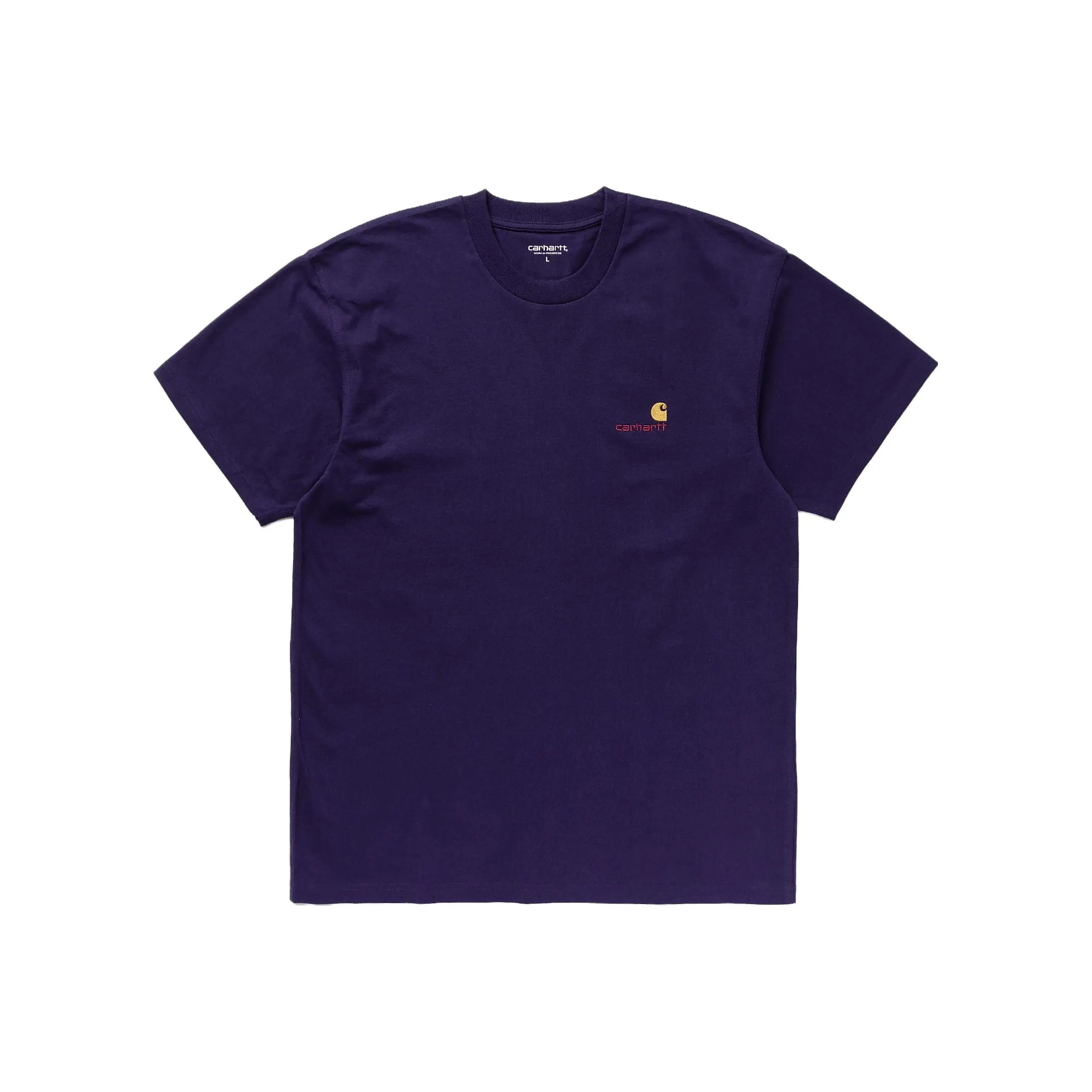 Carhartt WIP American Script Tee T-Shirt Рубашка Мужская Фиолетовая