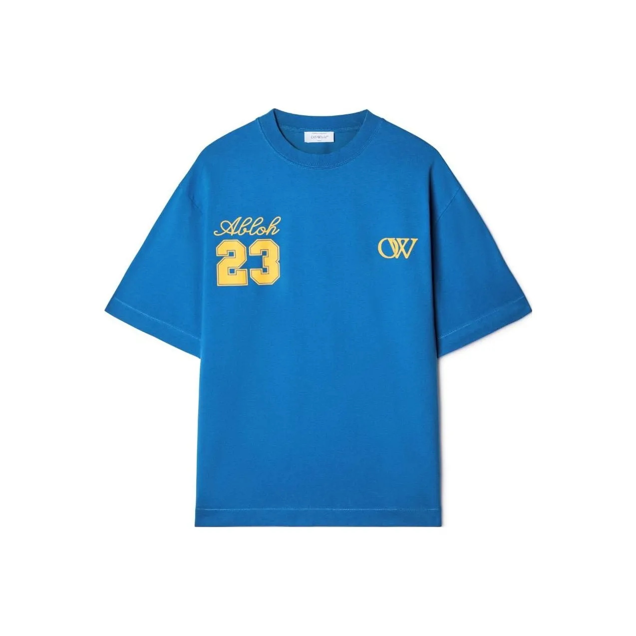OFF WHITE FW23 T Shirt Loose Fit Unisex Blue