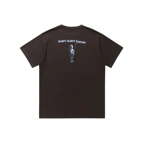 SAN SAN GEAR Коричневая унисекс футболка