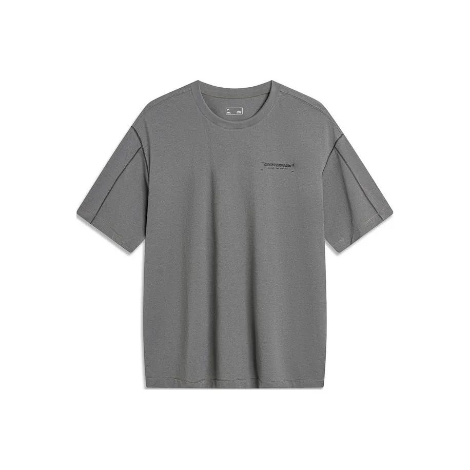 LiNing T Shirt Men's Thunderstorm Gray