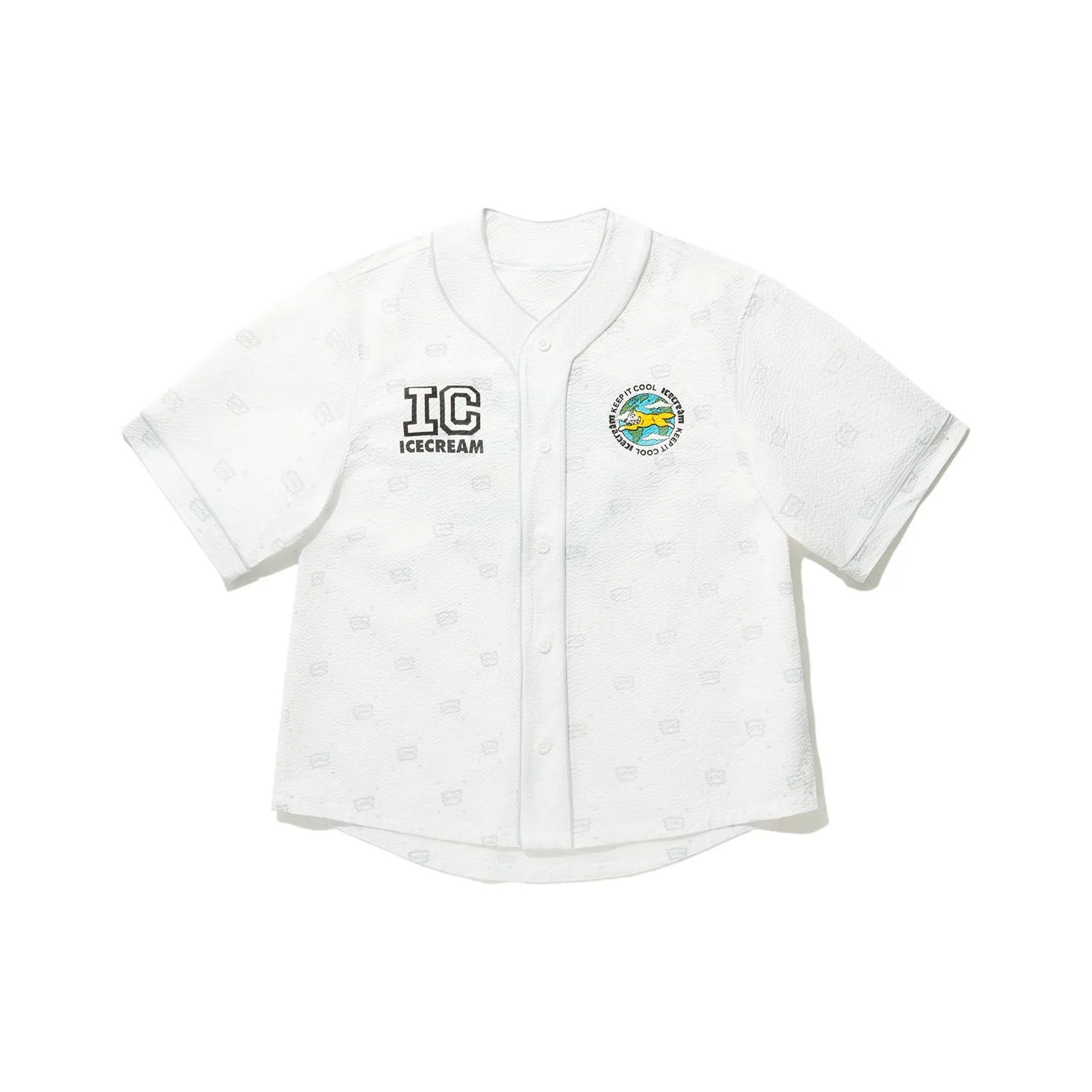 LiNing x ICECREAM T-Shirt Men's Standard White Arctic Gray