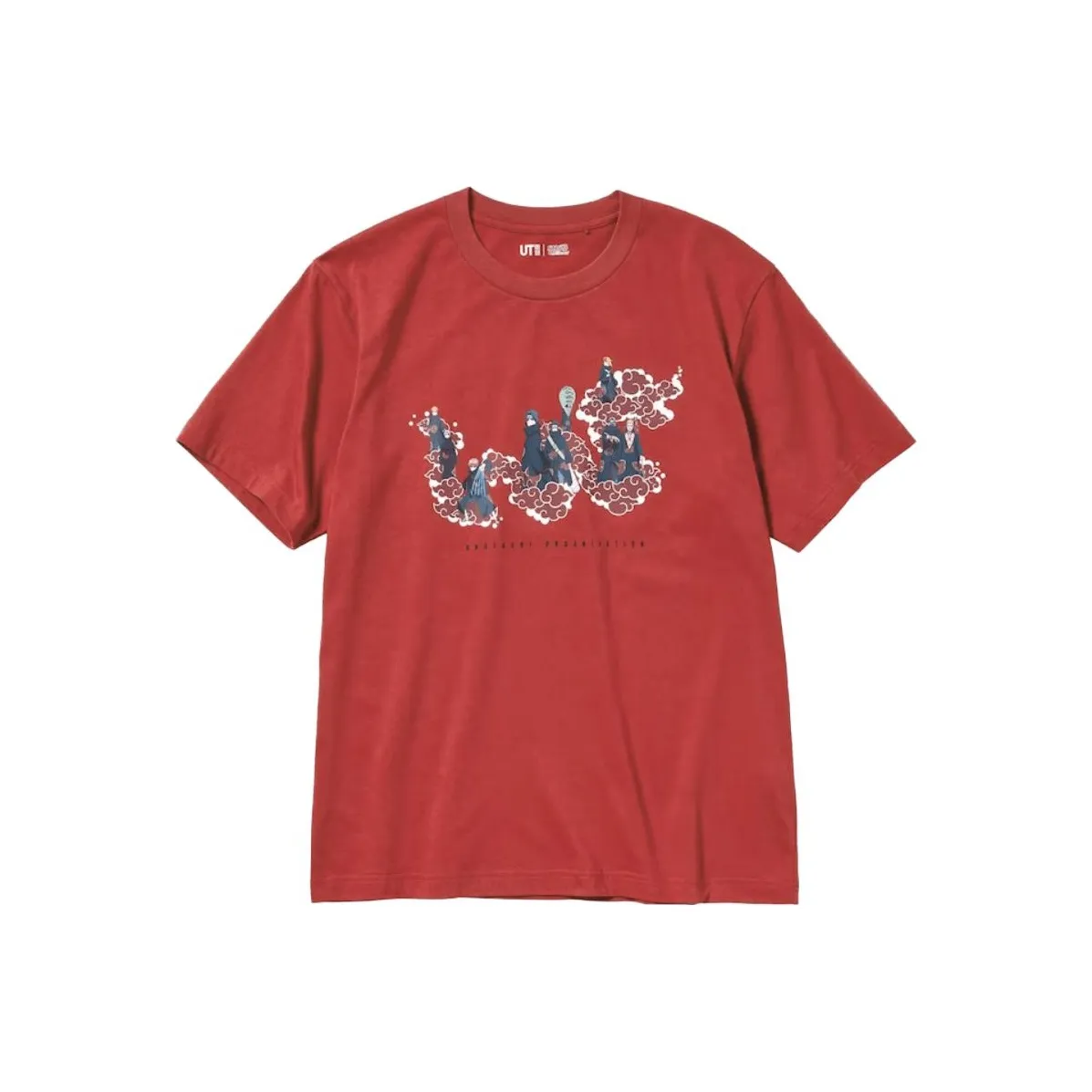 UNIQLO Naruto Co branded Model T Shirts Unisex Red