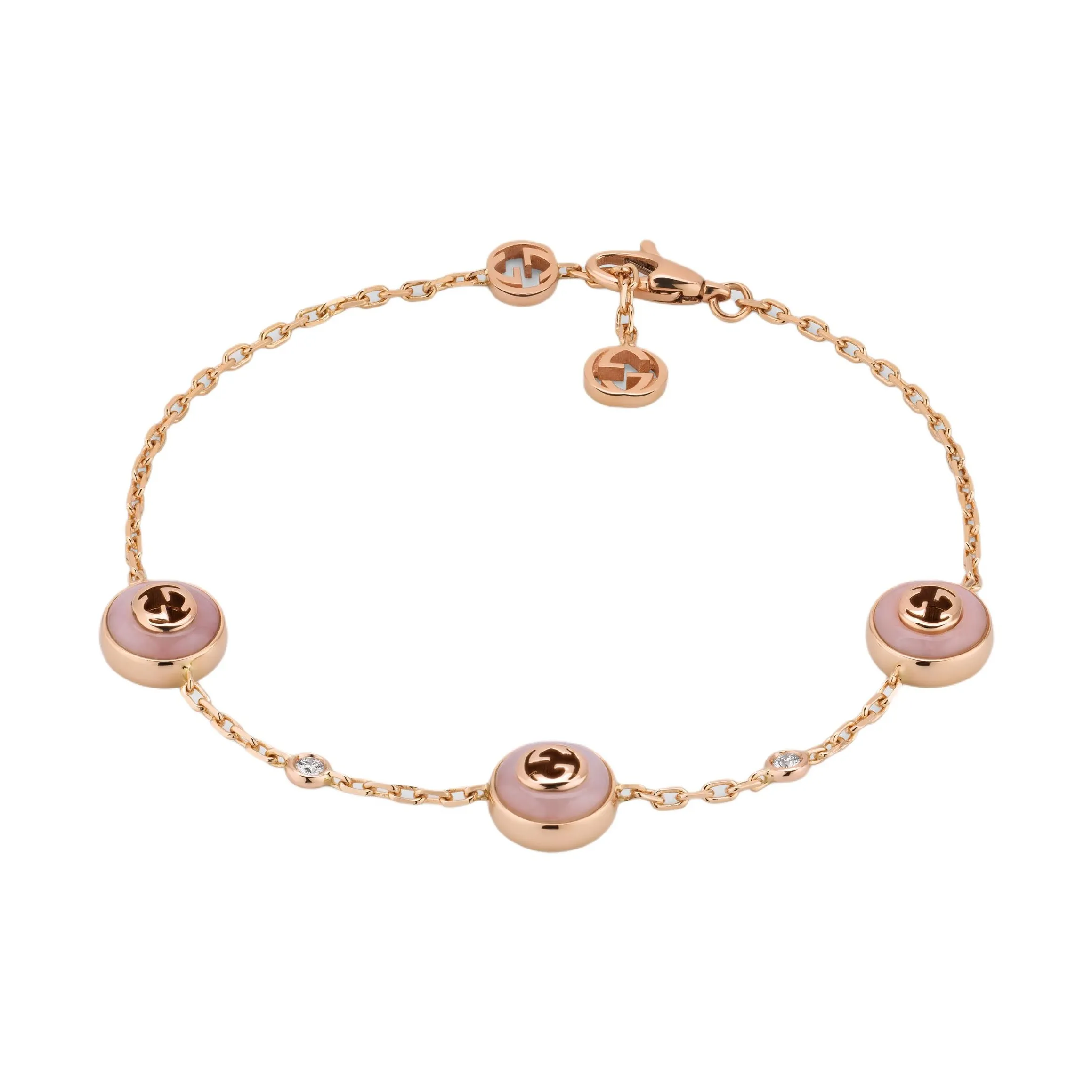 GUCCI Interlocking 18k Chain Bracelet