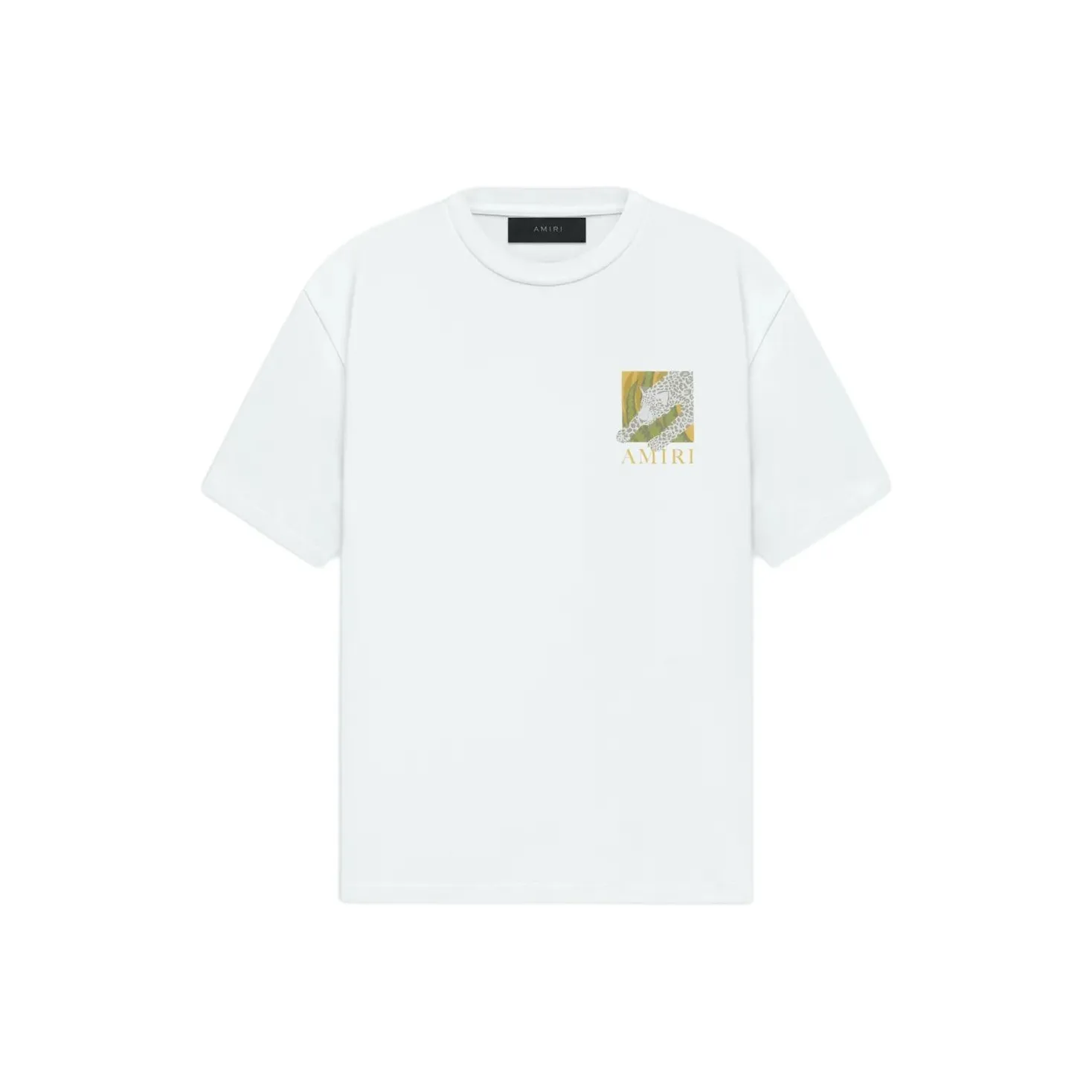 AMIRI Леопард Tee T Рубашка Мужская Белая
