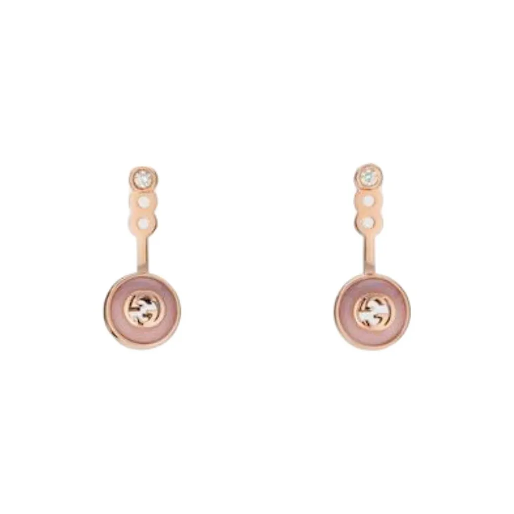 GUCCI Interlocking 18k Earrings