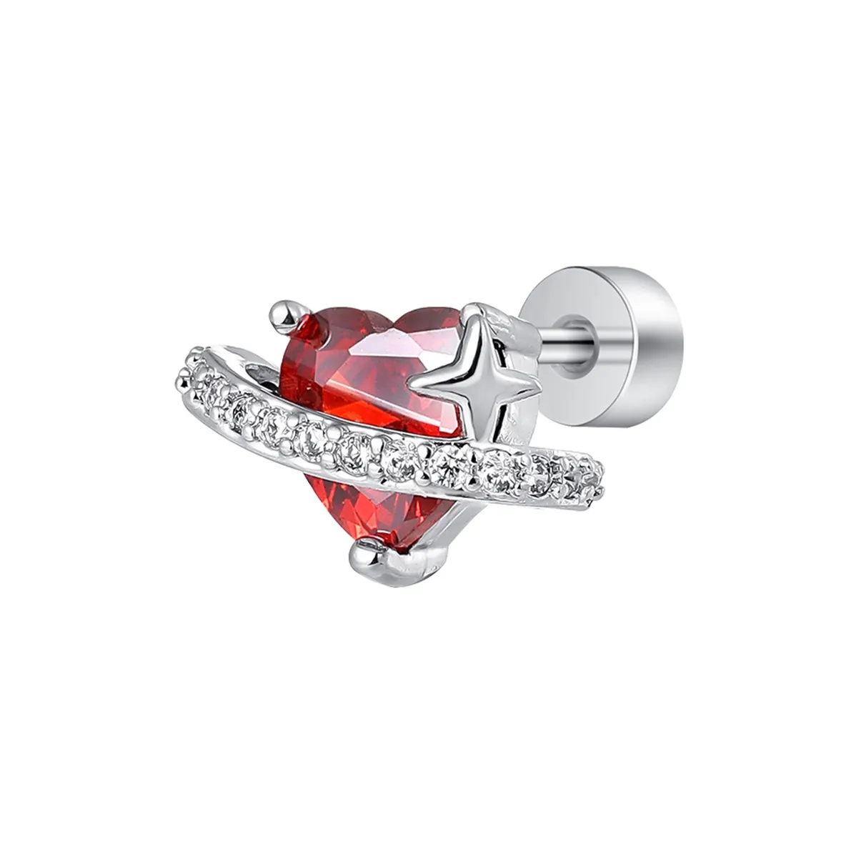 Серьги MISS XIA JWY из титанового стального сплава с цирконием унисекс