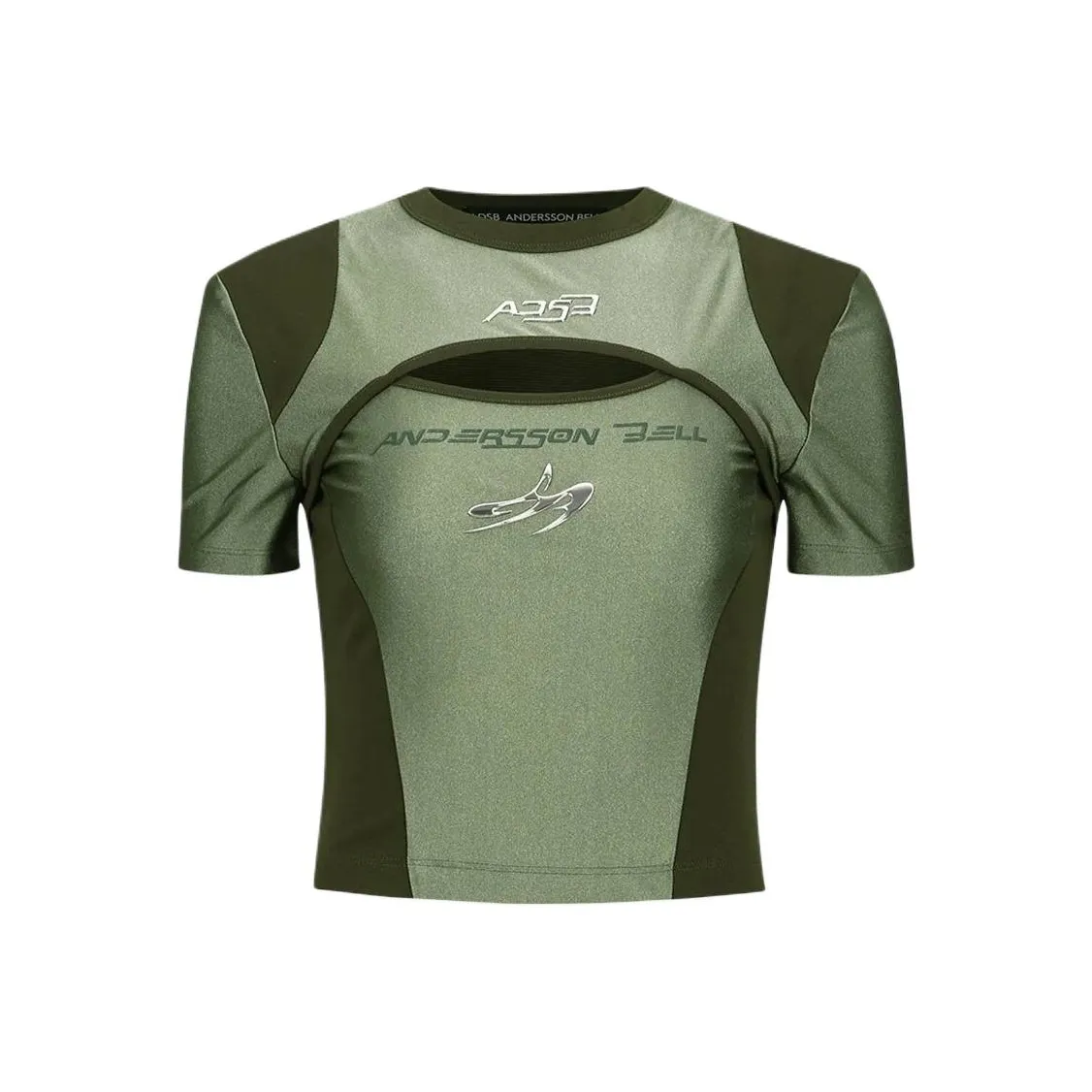 ANDERSSON BELL Collaboration SS24 T Рубашка Женская Хаки