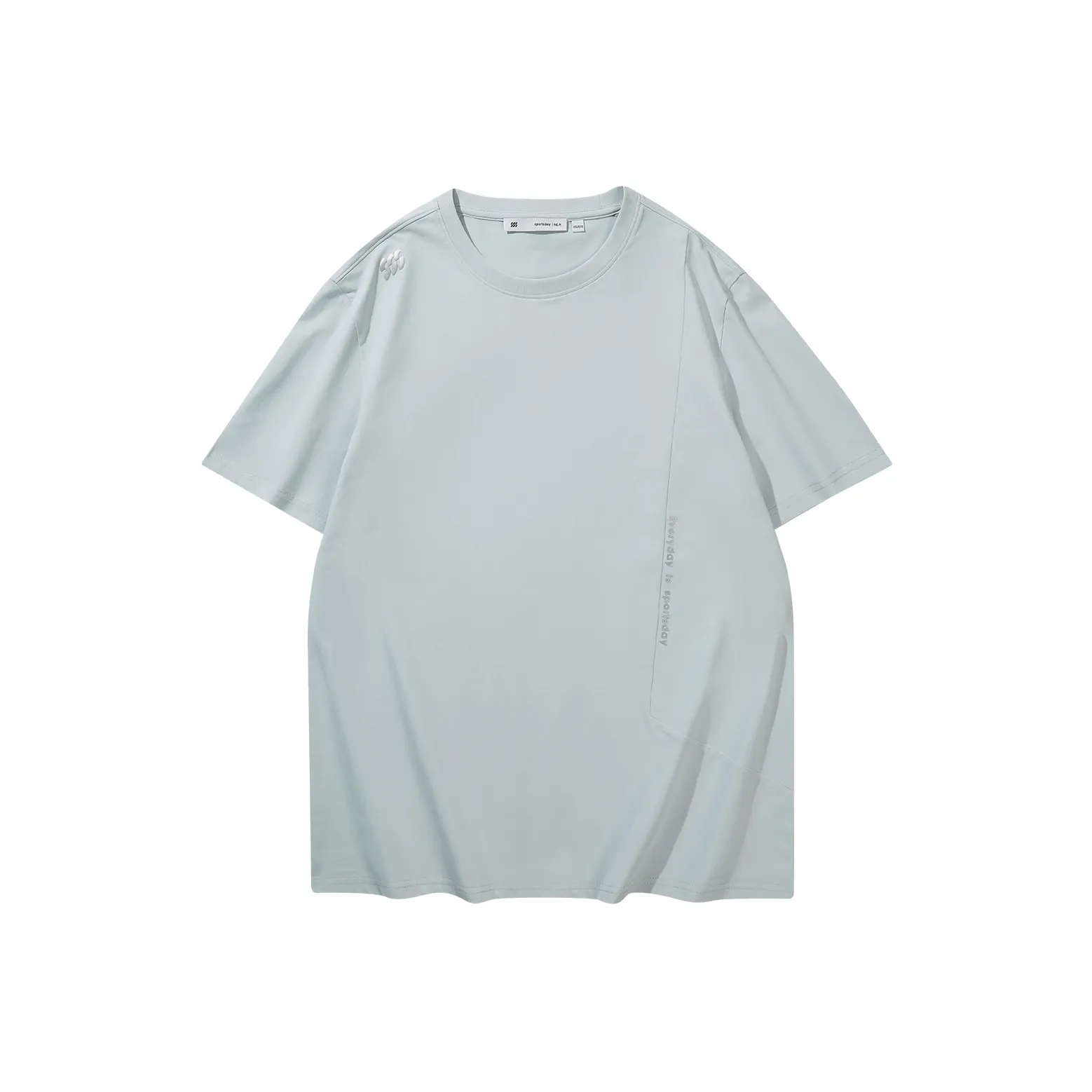 HLA T Shirts Men's Moisture Wicking, UV Protection 40, Quick Dry Light Gray E8