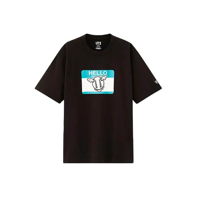 UNIQLO Черная унисекс футболка