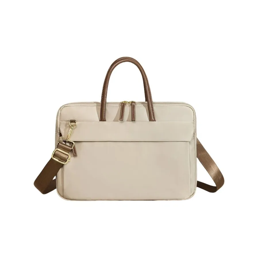 PAYOT Oxford Laptop Bag Unisex Apricot Black PAYOT Оксфорд Ноутбук Сумка Унисекс Абрикос Черный