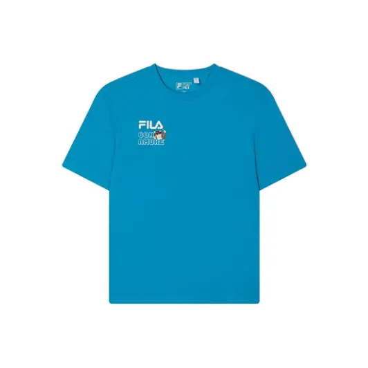 FILA SS24 T Shirt Unisex Miroku Blue
