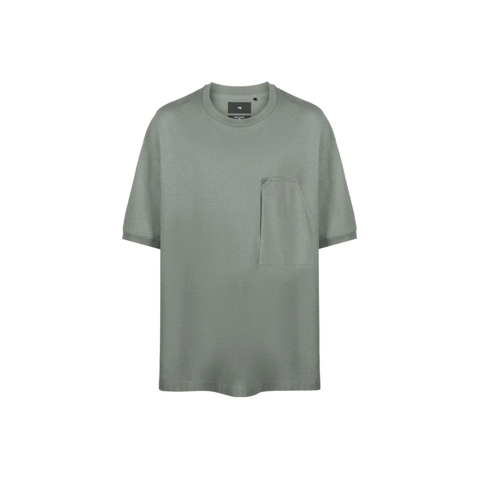 Y 3 T Shirts Men Gray Green