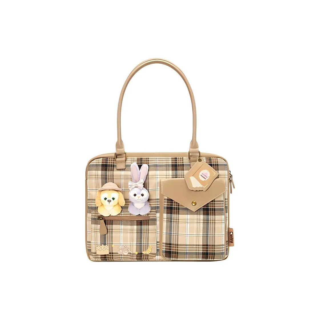 Disney Fabric Handbag, Shoulder Bag Unisex Brown