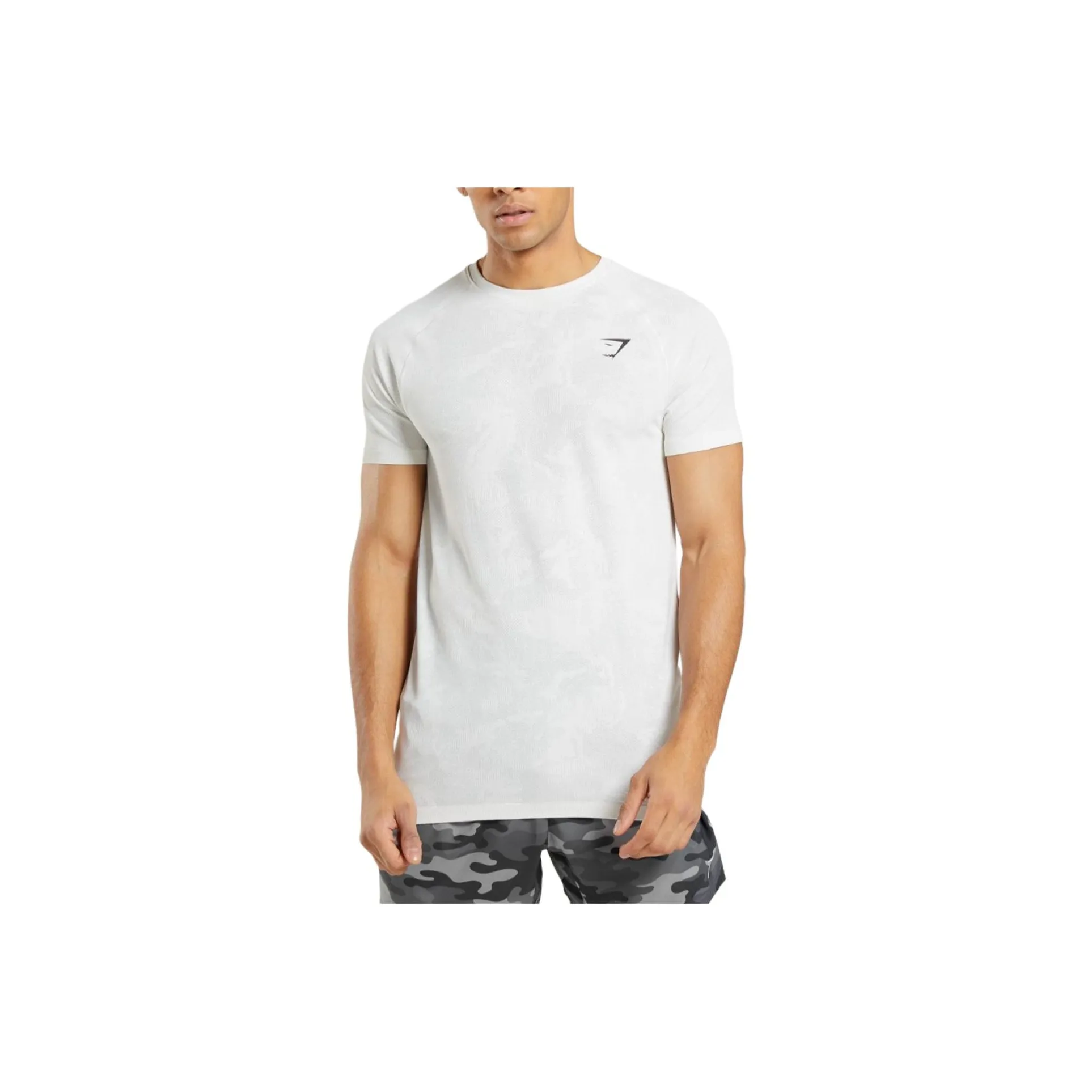 GYMSHARK Raglan Sleeve T Shirt Men's White