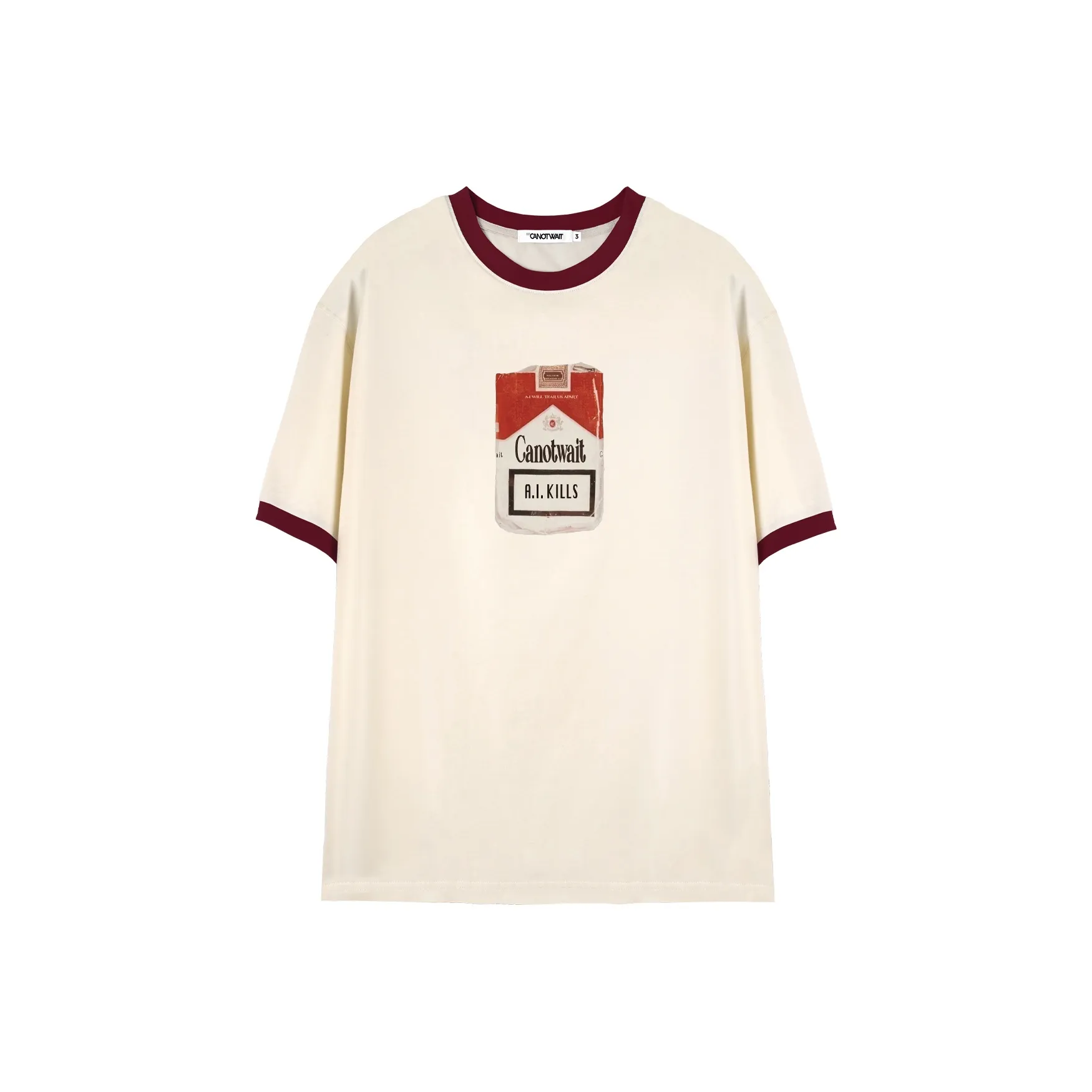CANOTWAIT_ T-Shirts Unisex Beige