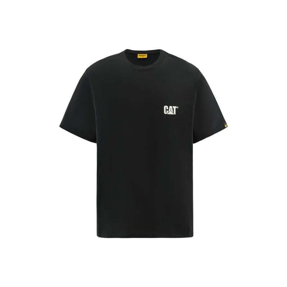 CAT Черная мужская футболка