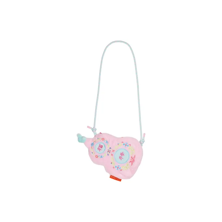 SUZHOU MUSEUM Plush Crossbody Bags Regular Unisex Pink & Blue